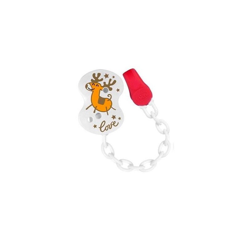 CLIP CON CADENA CHICCO EDICION NAVIDAD 0M+