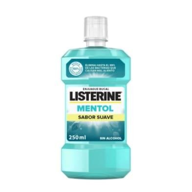 LISTERINE MENTOL SABOR SUAVE 1 ENVASE 250 ML