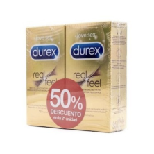DUREX REAL FEEL PRESERVATIVO SIN LATEX DUPLO 2 X