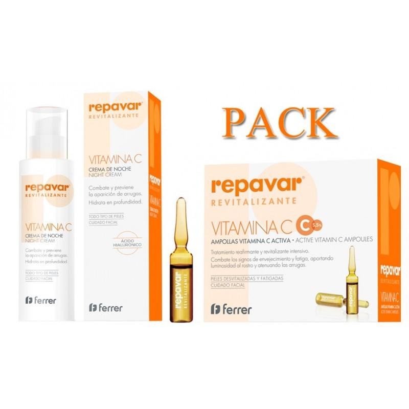 COFRE REPAVAR REVITALIZANTE CREMA NOCHE+5AMPOLLA