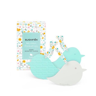 SUAVINEX BABY COLOGNE MEMORIES AMBIENTADOR TARJETAS PERFUMADAS 3 UNIDADES