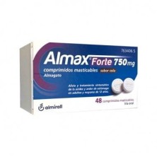 ALMAX FORTE 750 MG 48 COMPRIMIDOS MASTICABLES SABOR COLA