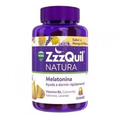 ZZZQUIL NATURA 90 GUMMIES SABOR MANGO & PLATANO PACK