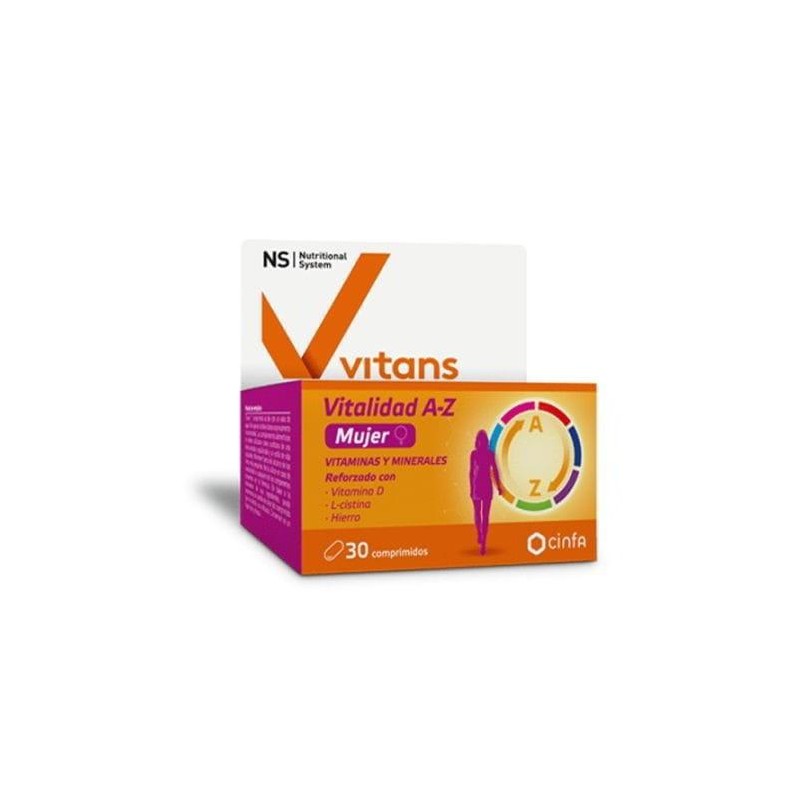 NS VITANS VITALIDAD A-Z MUJER 30 COMP