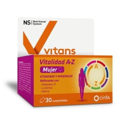 NS VITANS VITALIDAD A-Z MUJER 30 COMP