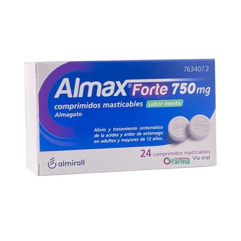ALMAX FORTE 750 MG 48 COMPRIMIDOS MASTICABLES SABOR MENTA