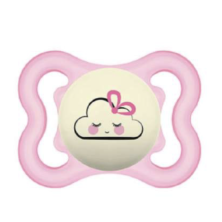 CHUPETE SILICONA SIMETRICA MAM SUPREME NIGHT 1 UNIDAD R 2-6 MESES