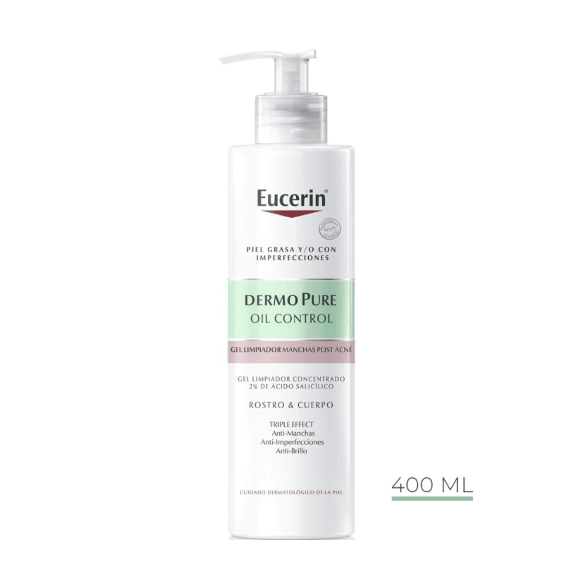 EUCERIN DERMOPURE GEL LIMP TRIPLE EFECTO  400 ML