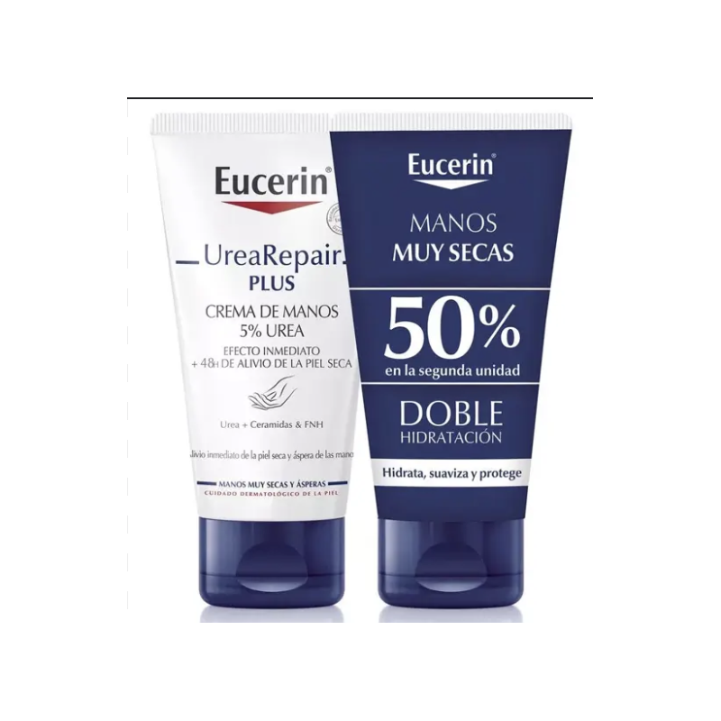 EUCERIN DUPLO CREMA DE MANOS UREA REPAIR PLUS 2 X 75 ML