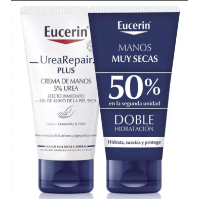 EUCERIN DUPLO CREMA DE MANOS UREA REPAIR PLUS 2 X 75 ML