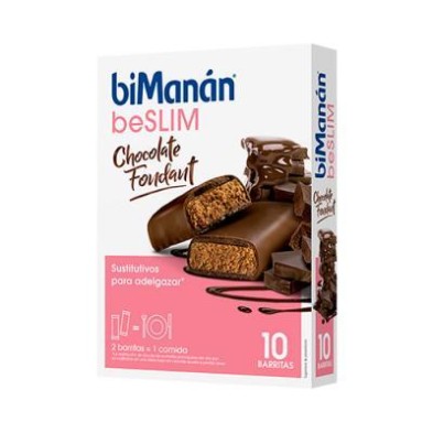 BIMANAN BARRITA CHOCOLATE NEGRO FONDANT 10 BARRITAS DE 31GR