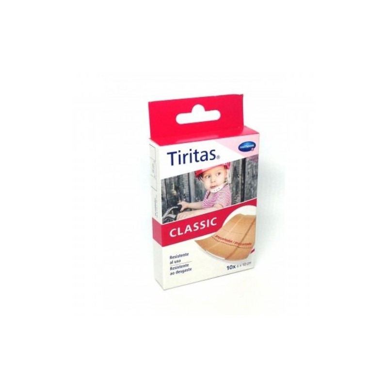 TIRITAS CLASSIC APÓSITO ADHESIVO PRECORTADO 1x6 CM 10 UNIDADES