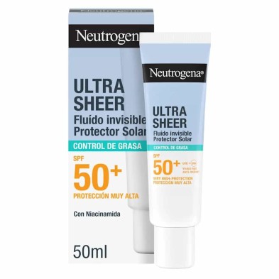 NEUTROGENA ULTRA SHEER FLUIDO CONTROL GRASA FACIAL SPF 50+