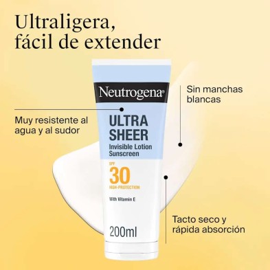 NEUTROGENA ULTRA SHEER LOCION HIDRATANTE SPF 30