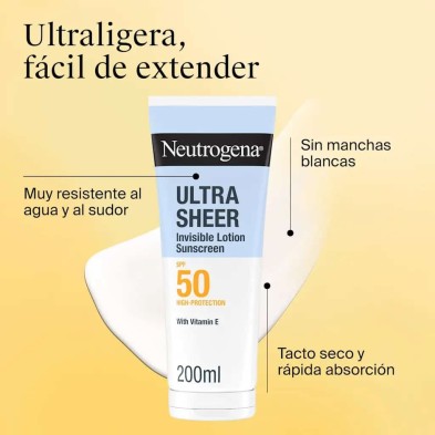 NEUTROGENA ULTRA SHEER LOCION HIDRATANTE CORPORAL SPF 50