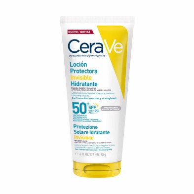 CERAVE LOCIÓN PROTECTORA INVISIBLE HIDRATANTE SPF 50 177 ML