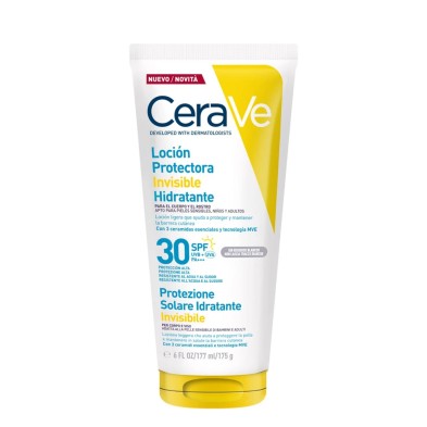 CERAVE LOCIÓN PROTECTORA INVISIBLE HIDRATANTE SPF 30 177 ML