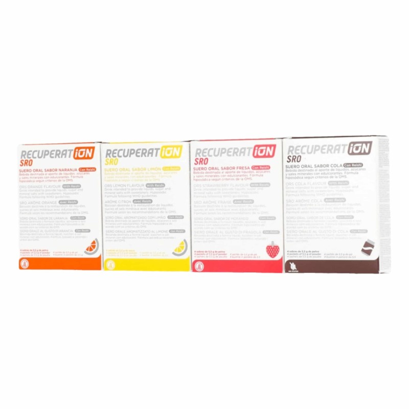 Recuperat-ion Suero Oral Fresa 4 Sobres | Farmacia Liceo
