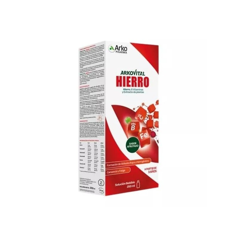 Arkovital Hierro Jarabe 250 ml Afrutado | Farmacia Liceo