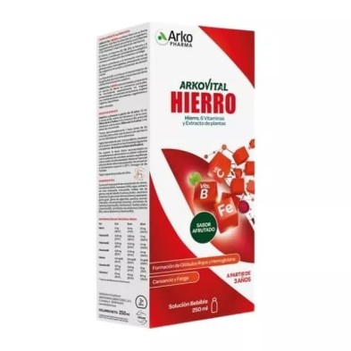 ARKOVITAL HIERRO JARABE 250 ML SABOR AFRUTADO
