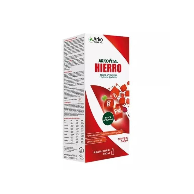 Arkovital Hierro Jarabe 500 ml Afrutado | Farmacia Liceo