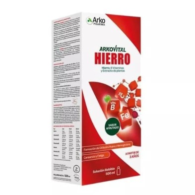 ARKOVITAL HIERRO JARABE 500 ML SABOR AFRUTADO
