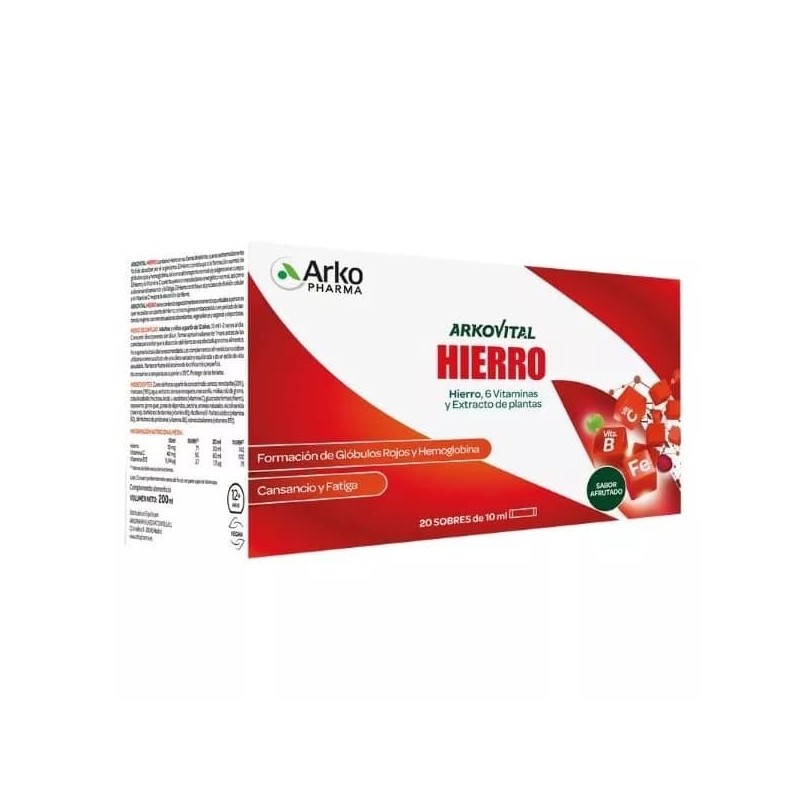 Arkovital Hierro 20 Sobres Afrutado | Farmacia Liceo