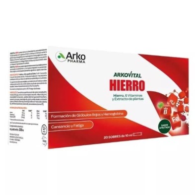 ARKOVITAL HIERRO 20 SOBRES SABOR AFRUTADO