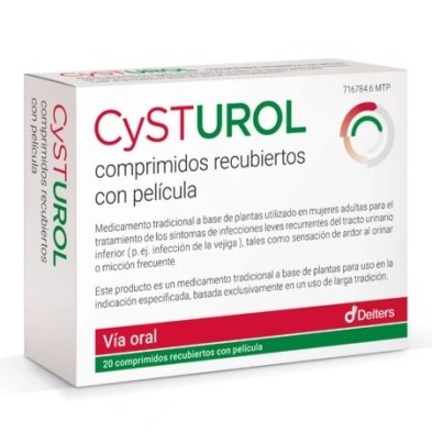 CYSTUROL 20 COMPRIMIDOS RECUBIERTOS