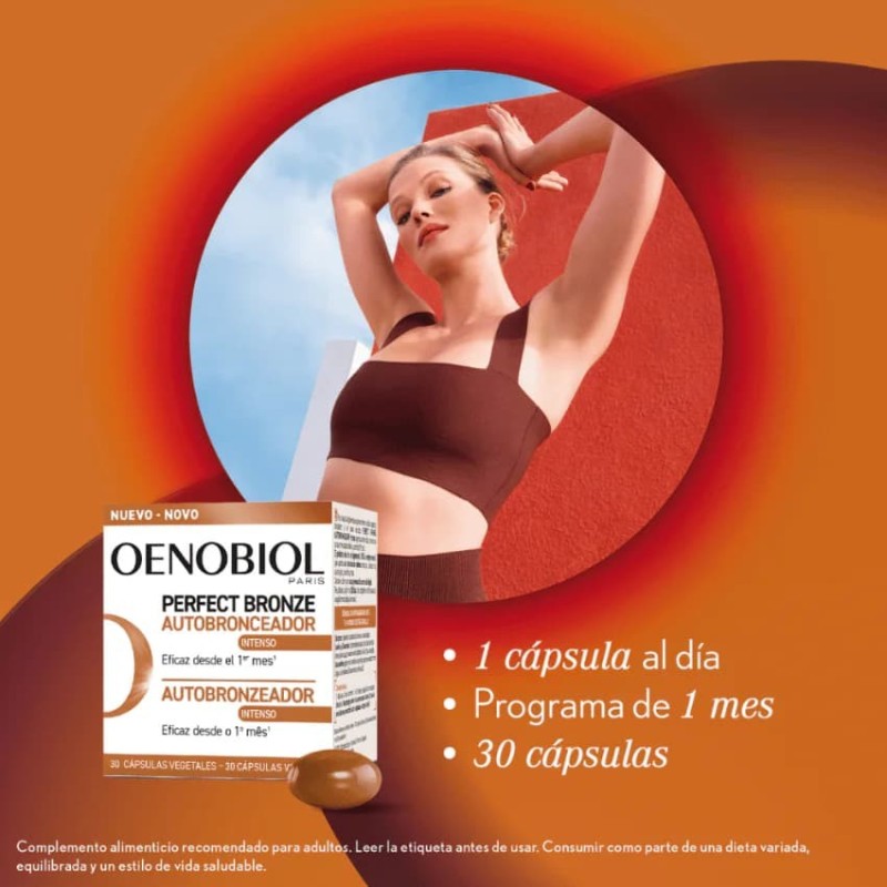 Oenobiol Autobronceador 30 Cápsulas | Farmacia Liceo
