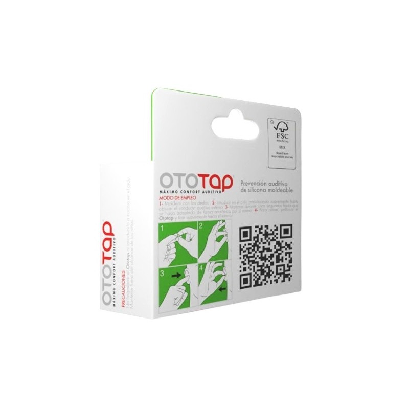 Tapones Ototap Silicona 6u | Ducha y piscina | Farmacia Liceo