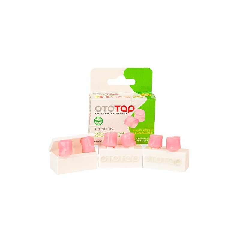 Tapones Ototap Silicona 6u | Ducha y piscina | Farmacia Liceo