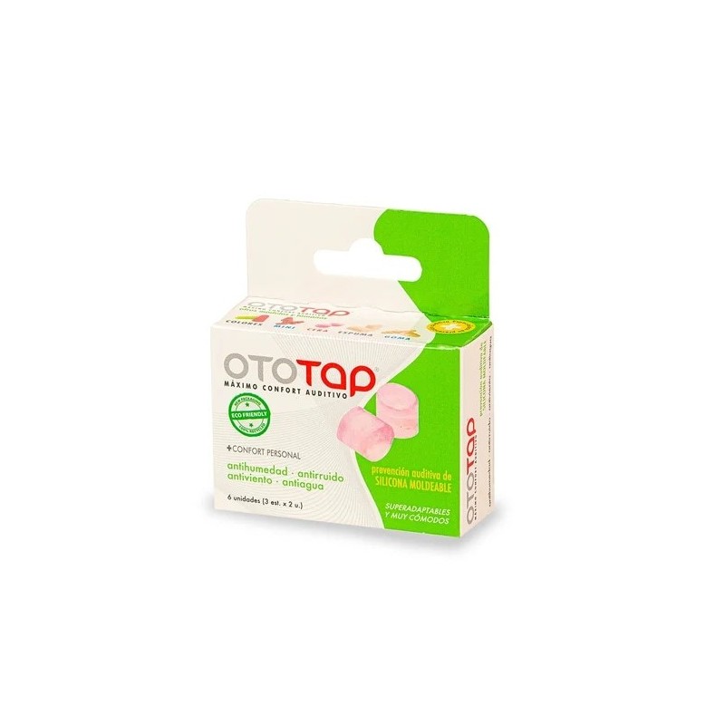 Tapones Ototap Silicona 6u | Ducha y piscina | Farmacia Liceo