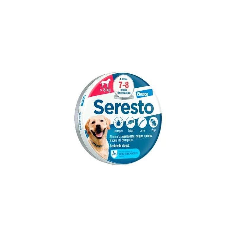 SERESTO COLLAR PARA PERROS MÁS DE 8 KG 70 CM 4,50/2,03 G