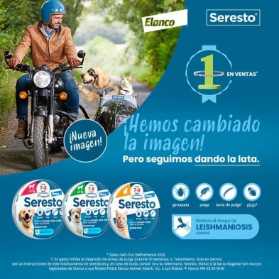 SERESTO COLLAR PARA PERROS MENOS DE 8 KG 38 CM 1,25/0,56 G