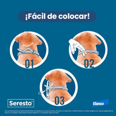 SERESTO COLLAR PARA PERROS MENOS DE 8 KG 38 CM 1,25/0,56 G