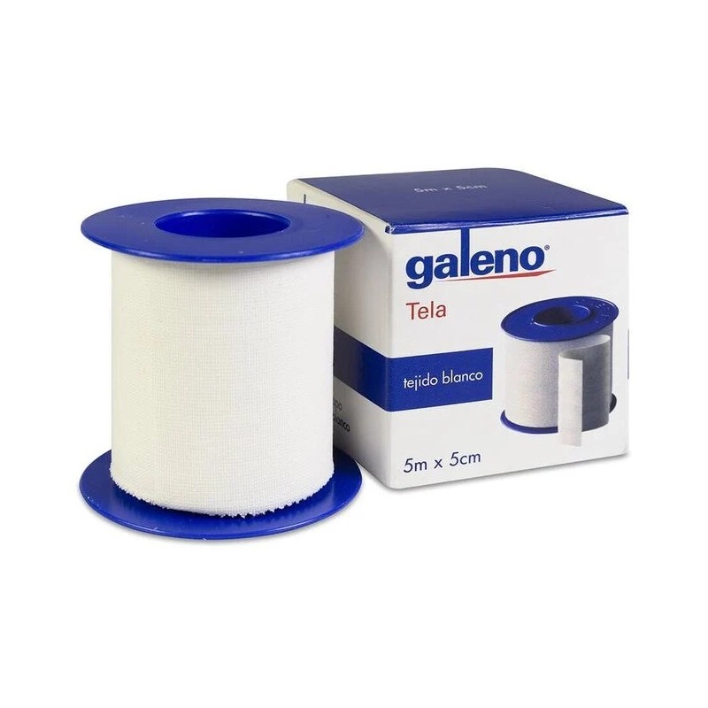 ESPARADRAPO HIPOALERGICO GALENO TELA 1 UNIDAD 5 M X 5 CM COLOR BLANCO