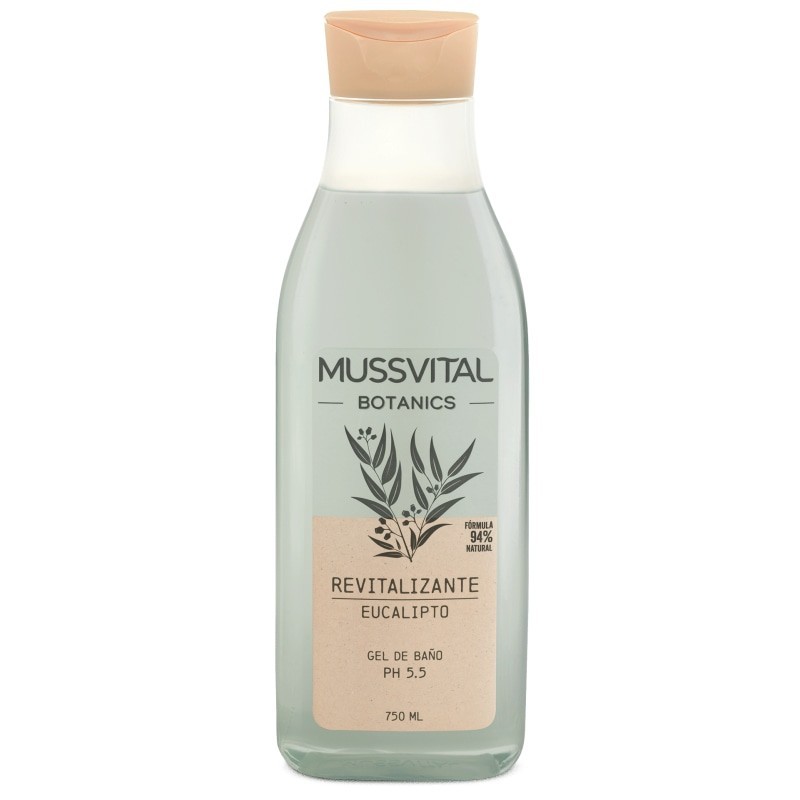 MUSSVITAL ESSENTIALS BOTANICS GEL DE BAÑO EUCALIPTO 1 ENVASE 750 ML