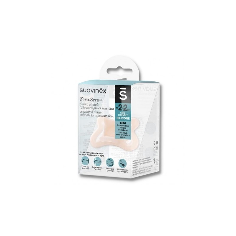 CHUPETE SILICONA SUAVINEX SX PRO ZERO -2 - 2 MESES