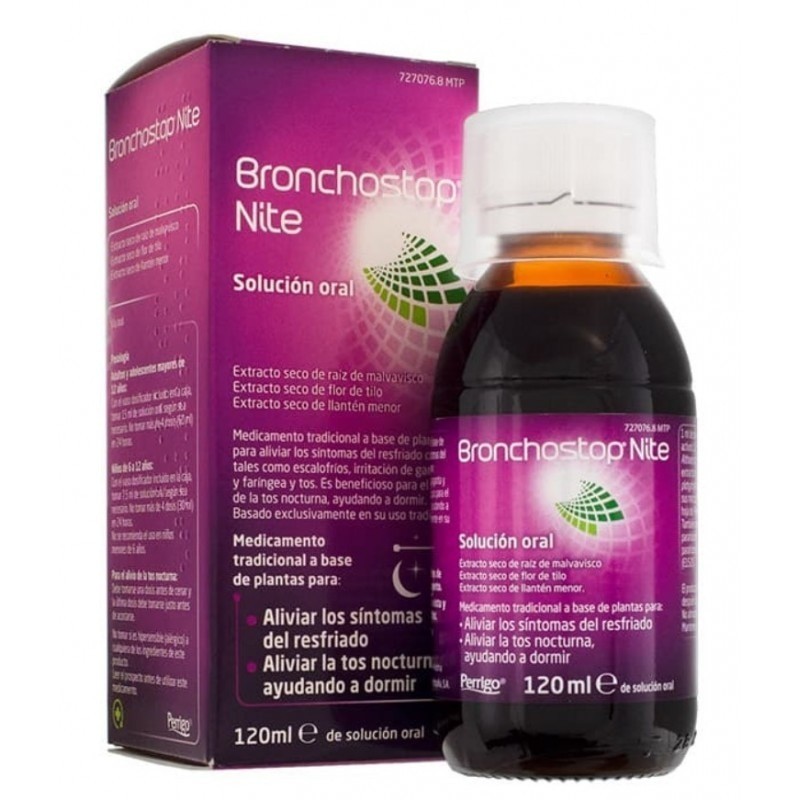BRONCHOSTOP NITE SOLUCION ORAL 1 FRASCO 120 ML