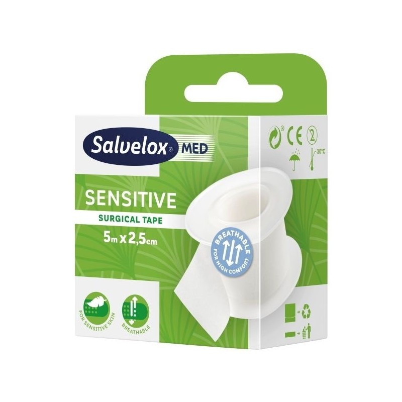 ESPARADRAPO HIPOALERGICO SALVELOX POROSO BLANCO