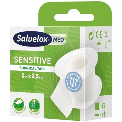 ESPARADRAPO HIPOALERGICO SALVELOX POROSO BLANCO
