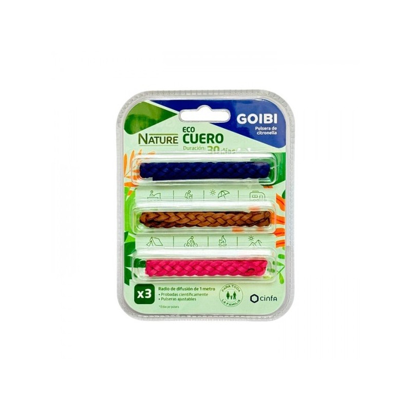 Goibi Pulsera Citronela Antimosquitos 3 uni | Farmacia Liceo