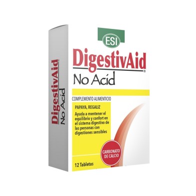DIGESTIVAID NO ACID ESI 12 TABLETAS