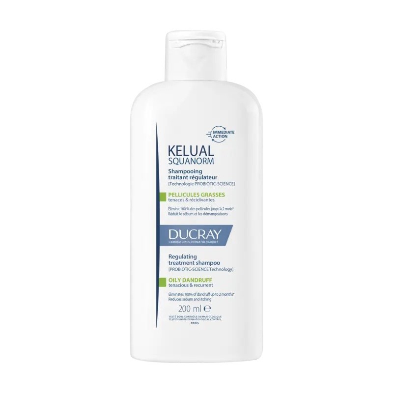 KELUAL SQUANORM CHAMPU TRATANTE REGULADOR CASPA GRASA DUCRAY 1 ENVASE 400 ML