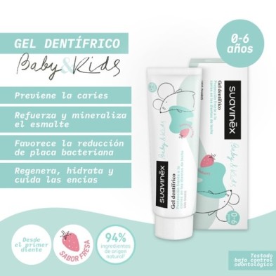 ORAL BABY DENTIFRICO SUAVINEX 1 TUBO 50 ML SABOR FRESA