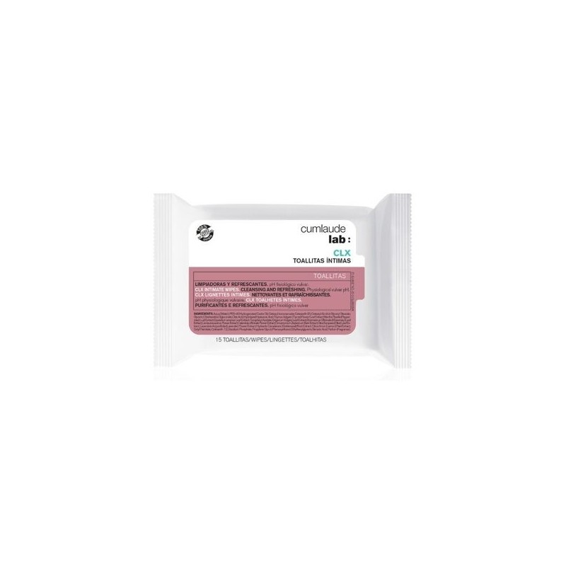 CUMLAUDE LAB: HIGIENE INTIMA CLX TOALLITAS 15 UNIDADES