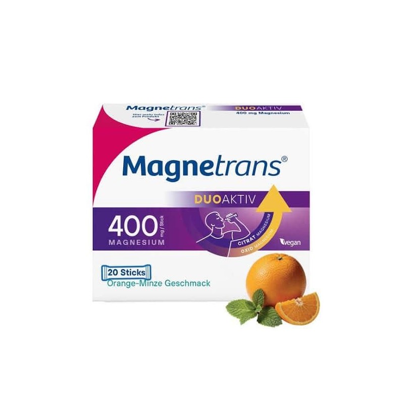 Magnetrans DuoAktiv 400 mg 20 Sobres Naranja-Menta | Liceo