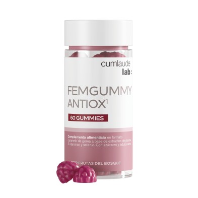 CUMLAUDE LAB: FEMGUMMY ANTIOX 60 GUMMIES SABOR FRUTAS DEL BOSQUE
