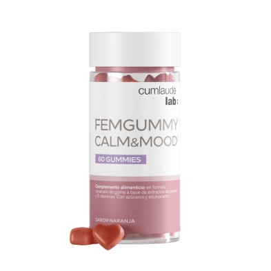 CUMLAUDE LAB: FEMGUMMY CALM&MOOD 60 GUMMIES SABOR NARANJA
